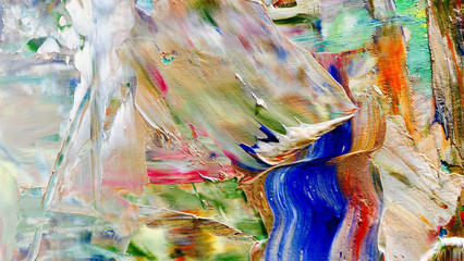 Colorful abstract background wallpaper. Modern motif visual art.  Mixtures of oil paint. Trendy hand painting canvas. Wall decor and Wall art prints Idea.  3D Texture.Colorful abstract 