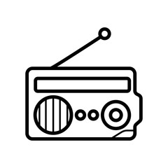 radio icon vector illustration photo