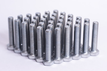 Bolts for screwing used in carpentry and handicrafts for industrial and household. Metal bolts...