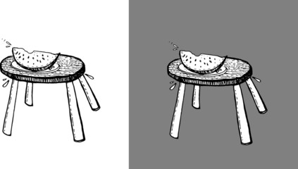 tasty watermelon illustration