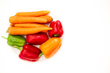 red and yellow paprika