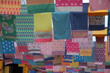 Fototapeta premium Tissus au vent