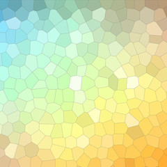 Abstract illustration of Square blue green orange colorful Little hexagon background, digitally generated.