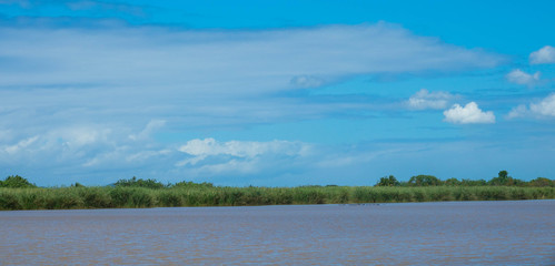 River and Landscape in ISimangaliso Wetland Park in KwaZulu-Natal, South Africa