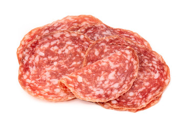 In Scheiben geschnittene, ungarische Salami