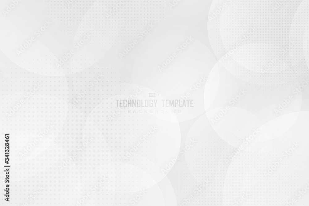 Poster abstract circle dot pattern design artwork of technology background. illustration vector eps10