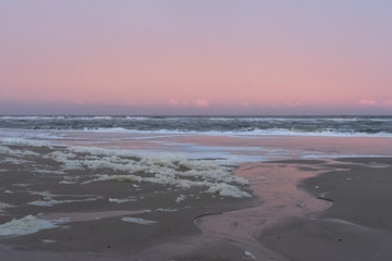 Winterabend bei Westerland, Sylt