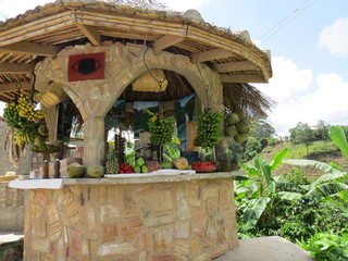 Tropical food stall