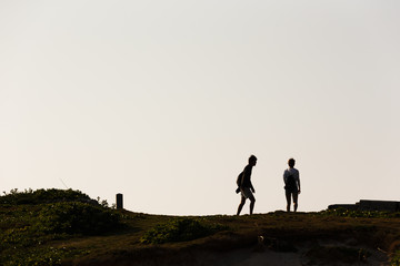 Fototapeta premium 沖縄県波照間島・日本最南端地の夕景