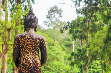 Old Buddha statue in thailand