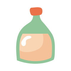 kitchen liquid bottle utensil hand draw style