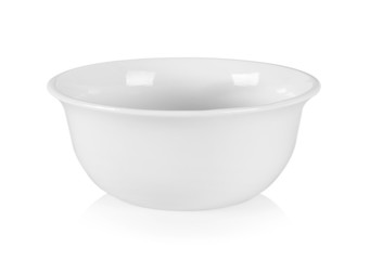 ceramic bowl on white background