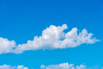 Fototapeta na wymiar Blue sky background with white clouds, texture