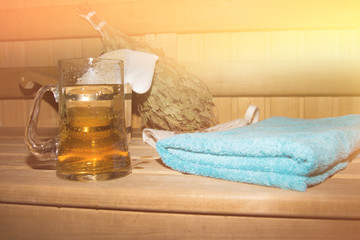 Sauna and healthy lifestyle.