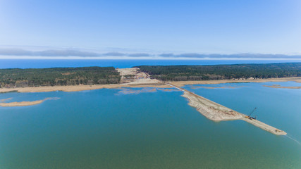 Przekop Mierzei Wiślanej Kanał Dron