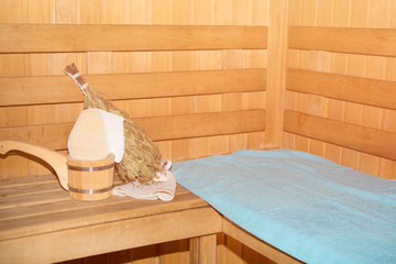 Obraz na płótnie Canvas Sauna and healthy lifestyle.