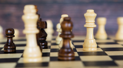 
chess on a dark background