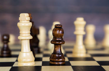 
chess on a dark background