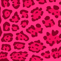 Background Illustration of Leopard Pink Animal Print