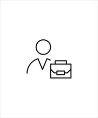 businessman line icon,vector best line businessman icon.
