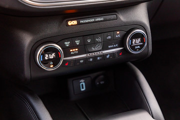 Obraz premium Air-condition controls in interior of a car