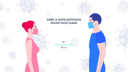 Ncov-19 conceptual vector illustration.