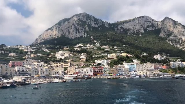 Port of Capri Island Italy Time Laps