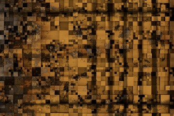 Texture of square tiles of different sizes. 3d render