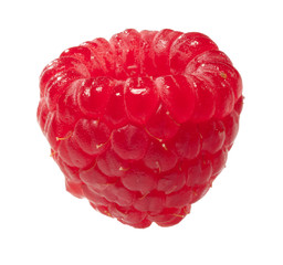 Raspberries isolated on white background