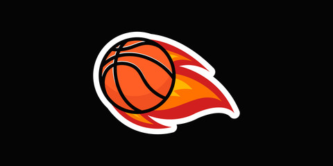 basketball ball with fire vector © Tanya Mischenko