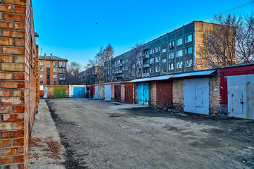 UST-KAMENOGORSK, KAZAKHSTAN - APRIL 04, 2020: Strange, amazing, unusual view of the empty streets...