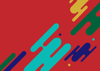 Abstract colorful shapes composition or dynamic geometric elements pattern design background. Neon lines and circles wallpaper in a colorful tone.