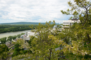 BRATISLAVA, SLOVAKIA - MAY 9, 2019: Beautiful view from Bratislava Castle