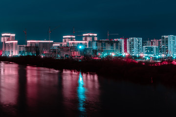 night view of the city