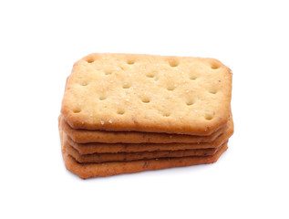 Cracker isolated on white