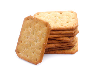 Cracker isolated on white