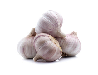 Garlic isolated on white background