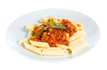 pasta isolated on white
