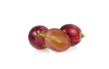rad grape isolated on white background