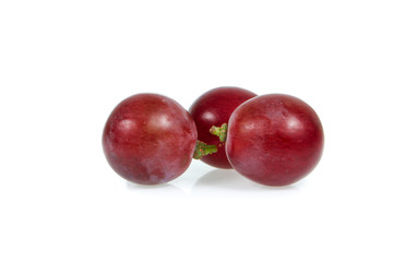 rad grape isolated on white background