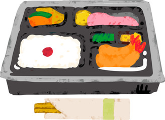 コンビニ弁当　クレヨン