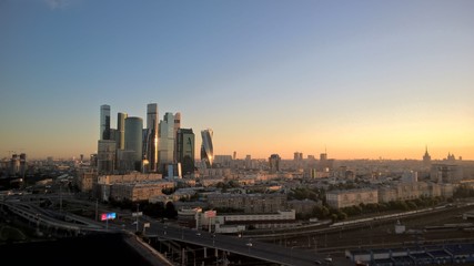 Fototapeta na wymiar Moscow center in morning