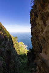 View of the sea between Donostia and Pasaia in the Basque Country