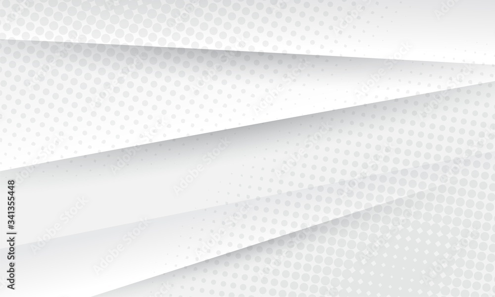 Poster abstract background with halftone dots pattern. grey and white backdrop