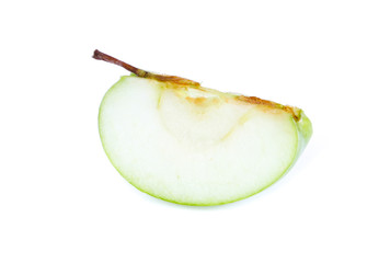 green apple isolated on white