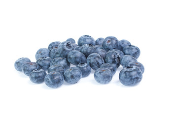 blueberries isolated on white background