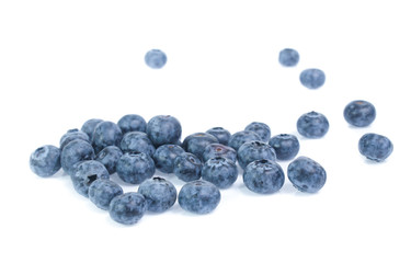 blueberries isolated on white background