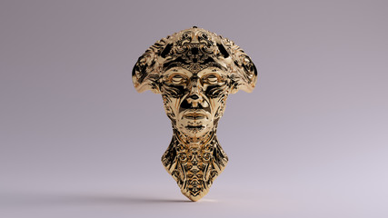 Fototapeta premium Gold Demonic Queen 3d illustration 3d render