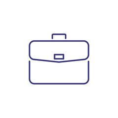 Case line icon. Briefcase, suitcase, portfolio. Business concept. Can be used for topics like job, office work, investment, finance