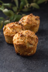 Tasty muffin closeup